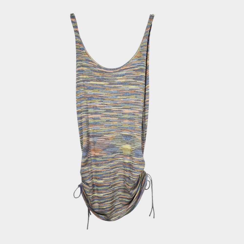 NWT COTTON ON‎ Tank Dress Womens XL Ruched Knit Sleeveless Festival Beachwear